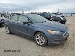 2018 Ford Fusion SE with VIN 3FA6P0HD9JR176808, listed as a Copart auction lot 48559725 with 106,874 mi miles and Salvage Title. Bid and sale history available at DreamBid. Image 4.