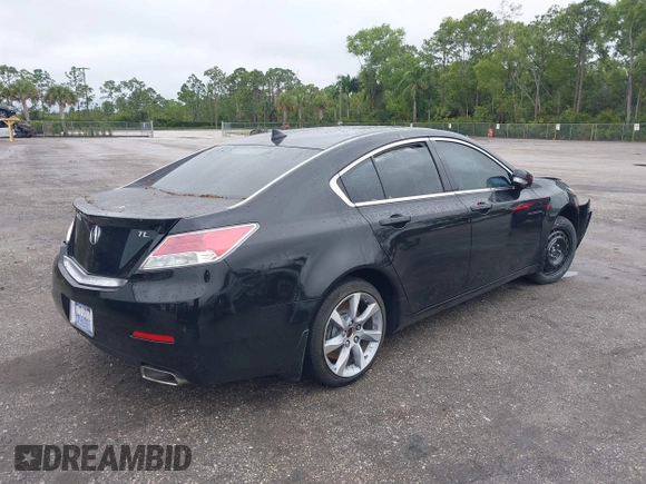 2012 Acura TL Tech Auto with VIN 19UUA8F56CA036856, listed as a IAAI auction lot 41263843 with 63,716 mi miles. Bid and sale history available at carsss.com. Image 4.