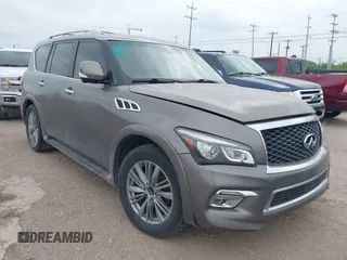 2016 Infiniti QX80 with VIN JN8AZ2NF1G9613855, listed as a IAAI auction lot 42105645 with 192,112 mi miles and . Bid and sale history available at DreamBid. Image 1.