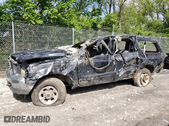 2000 Ford Excursion XLT z VIN 1FMNU41S8YEC60691, wystawiony jako Copart lot #55406265 z przebiegiem Nie podano mil oraz Szkoda całkowita • Salvage title. Historia ofert i sprzedaży dostępna na DreamBid. Obrazek 1.