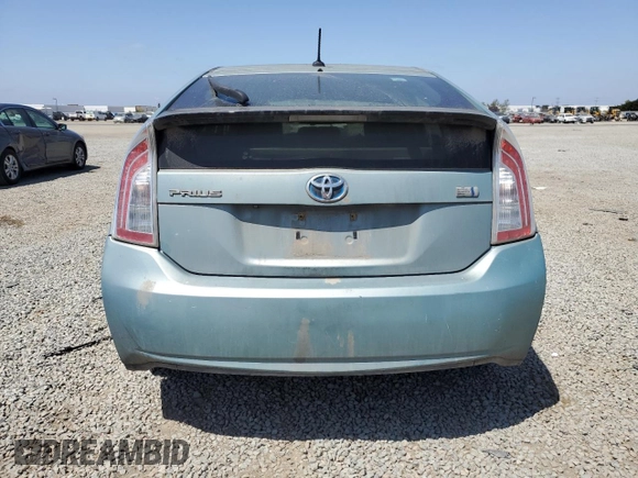 2013 Toyota Prius One with VIN JTDKN3DU0D1689885, listed as a Copart auction lot 53958685 with 217,828 mi miles and Clean Title. Bid and sale history available at carsss.com. Image 6.