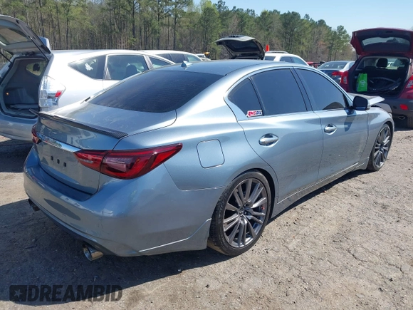 2018 Infiniti Q50 Sport with VIN JN1EV7AP5JM355948, listed as a IAAI auction lot 41872081 with 68,178 mi miles and . Bid and sale history available at carsss.com. Image 4.