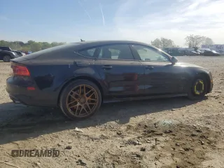 2014 Audi S7 Prestige with VIN WAUW2AFC4EN077425, listed as a Copart auction lot 53777755 with 136,062 mi miles and Salvage Title. Bid and sale history available at carsss.com. Image 3.