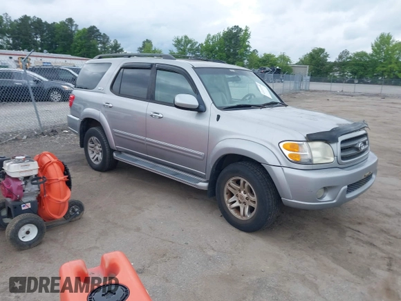 2003 Toyota Sequoia SR5 with VIN 5TDBT44A93S170594, listed as a IAAI auction lot 42251396 with 218,620 mi miles and . Bid and sale history available at DreamBid. Image 1.