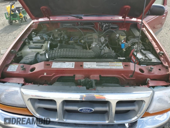 1998 Ford Ranger XL with VIN 1FTZR15X6WPB01133, listed as a Copart auction lot 57138665 with 147,672 mi miles and Salvage title. Bid and sale history available at DreamBid. Image 11.