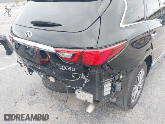 2020 Infiniti QX60 Luxe with VIN 5N1DL0MN2LC540608, listed as a IAAI auction lot 42187929 with 82,227 mi miles and . Bid and sale history available at DreamBid. Image 18.