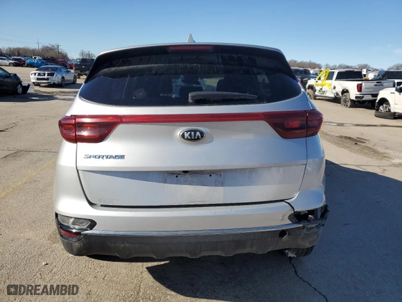 2020 Kia Sportage LX with VIN KNDPMCAC4L7777676, listed as a Copart auction lot 46178395 with 98,322 mi miles and Salvage Title. Bid and sale history available at carsss.com. Image 6.