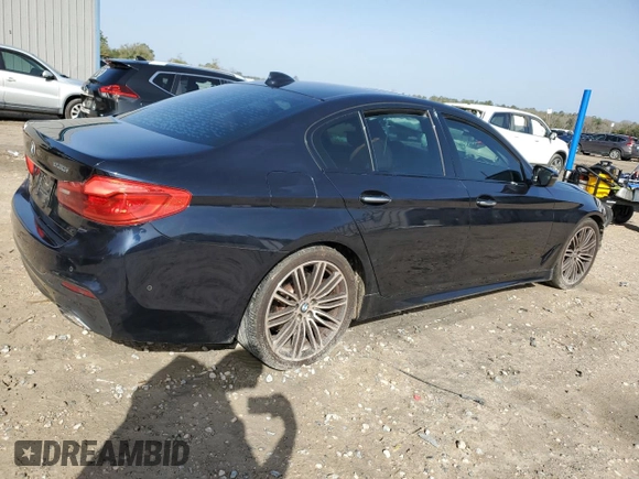 2018 BMW 5 Series 530i z VIN WBAJA5C5XJWA36332, wystawiony jako Copart lot #47810135 z przebiegiem 131 011 mil mil oraz Szkoda całkowita • Salvage title. Historia ofert i sprzedaży dostępna na DreamBid. Obrazek 3.