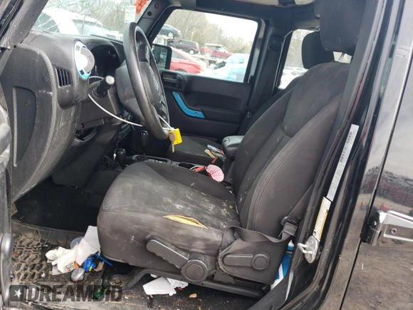 2016 Jeep Wrangler Unlimited Sport with VIN 1C4BJWDG4GL144417, listed as a Copart auction lot 45566405 with 135,865 mi miles and Salvage title. Bid and sale history available at DreamBid. Image 7.