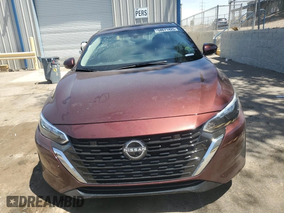 2024 Nissan Sentra SV with VIN 3N1AB8CV5RY332624, listed as a Copart auction lot 58671425 with 11,924 mi miles and Salvage title. Bid and sale history available at DreamBid. Image 5.