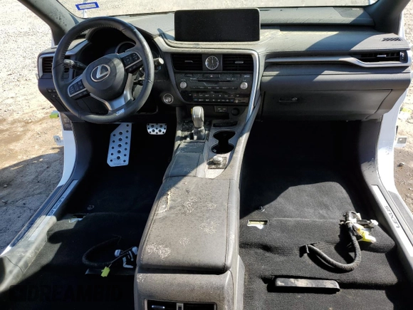 2022 Lexus RX 350 F Sport with VIN 2T2YZMDA7NC346980, listed as a Copart auction lot 50505975 with Not provided miles and Salvage title. Bid and sale history available at DreamBid. Image 8.