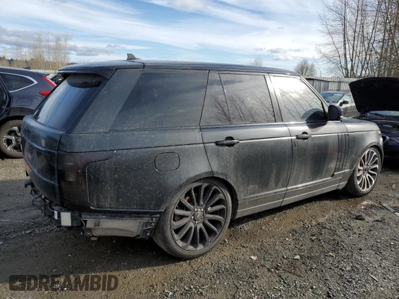 2015 Land Rover Range Rover Autobiography z VIN SALGV2TF7FA240203, wystawiony jako Copart lot #44545345 z przebiegiem 115 652 mil mil oraz Szkoda całkowita • Salvage title. Historia ofert i sprzedaży dostępna na DreamBid. Obrazek 3.