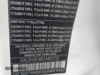 2013 Land Rover Range Rover Sport SC z VIN SALSH2E48DA803737, wystawiony jako Copart lot #50303275 z przebiegiem 127 712 mil mil oraz Szkoda całkowita • Salvage title. Historia ofert i sprzedaży dostępna na DreamBid. Obrazek 13.