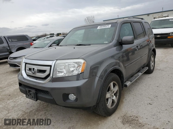 2011 Honda Pilot EX-L with VIN 5FNYF4H61BB046264, listed as a Copart auction lot 49599525 with 186,908 mi miles and Salvage Title. Bid and sale history available at carsss.com. Image 1.