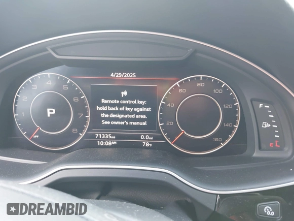 2017 Audi Q7 Prestige z VIN WA1VAAF77HD031953, wystawiony jako IAAI lot #41861647 z przebiegiem 71 335 mil mil oraz . Historia ofert i sprzedaży dostępna na DreamBid. Obrazek 7.