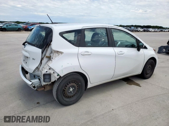 2017 Nissan Note SL with VIN 3N1CE2CP0HL367470, listed as a Copart auction lot 58926575 with 129,480 mi miles and Salvage title. Bid and sale history available at DreamBid. Image 3.
