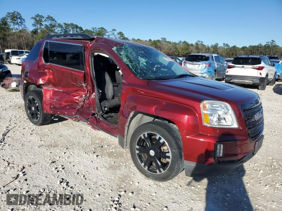 2017 GMC Terrain SLE with VIN 2GKALNEK4H6139610, listed as a Copart auction lot 47747585 with 58,640 mi miles and Salvage Title. Bid and sale history available at carsss.com. Image 4.