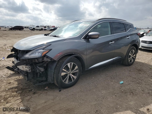 2020 Nissan Murano SV with VIN 5N1AZ2BS3LN105803, listed as a Copart auction lot 43709045 with 69,987 mi miles and Salvage Title. Bid and sale history available at carsss.com. Image 1.
