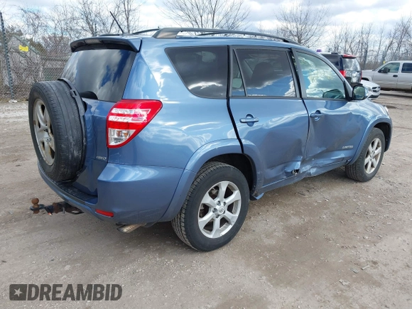 2011 Toyota RAV4 Ltd with VIN 2T3DK4DVXBW059371, listed as a IAAI auction lot 41870260 with 180,098 mi miles. Bid and sale history available at carsss.com. Image 4.