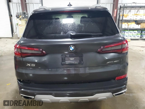 2020 BMW X5 xDrive40i with VIN 5UXCR6C09L9C51165, listed as a Copart auction lot 58212555 with Not provided miles and Salvage title. Bid and sale history available at DreamBid. Image 6.