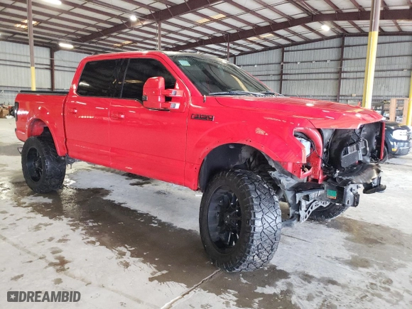 2016 Ford F-150 XLT with VIN 1FTEW1EG6GKF91465, listed as a Copart auction lot 45314045 with 136,708 mi miles and Salvage Title. Bid and sale history available at carsss.com. Image 4.
