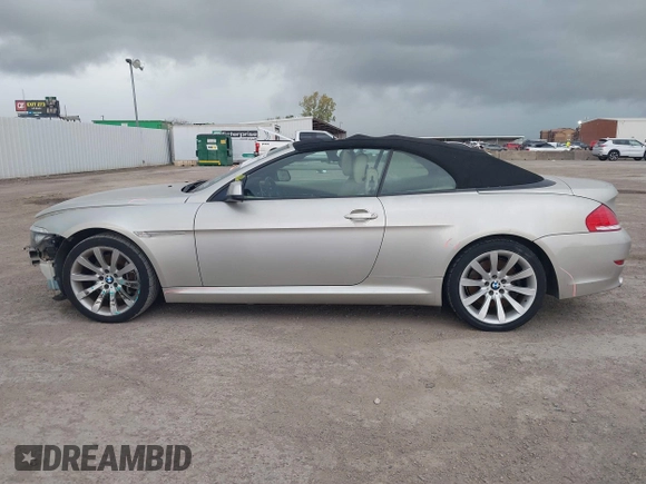 2010 BMW 6 Series 650i with VIN WBAEB5C58AC225588, listed as a IAAI auction lot 41186110 with 83,032 mi miles and . Bid and sale history available at DreamBid. Image 15.