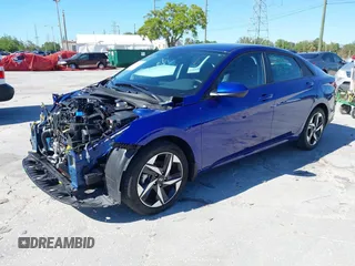 2023 Hyundai Elantra SEL with VIN KMHLS4AG2PU387529, listed as a IAAI auction lot 41825006 with 25,102 mi miles and . Bid and sale history available at carsss.com. Image 2.