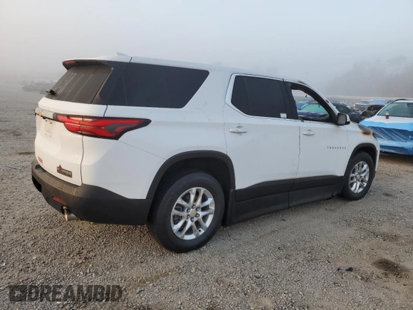 2022 Chevrolet Traverse LS with VIN 1GNERLKW8NJ107918, listed as a Copart auction lot 44746105 with Not Provided miles and Non Repairable. Bid and sale history available at carsss.com. Image 3.