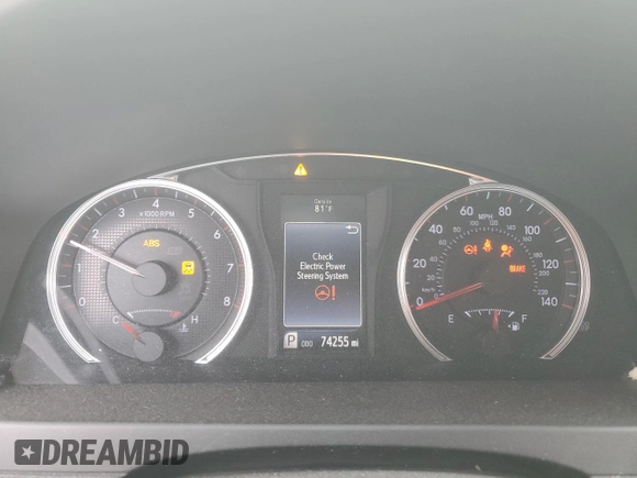 2015 Toyota Camry XLE with VIN 4T1BF1FK9FU017897, listed as a Copart auction lot 55285185 with 74,255 mi miles and Salvage Title. Bid and sale history available at DreamBid. Image 9.