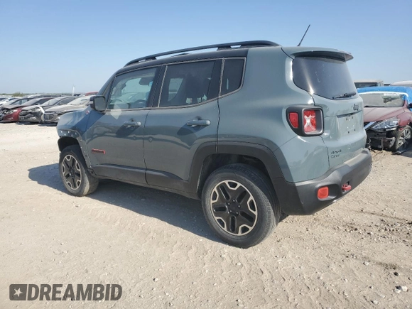 2016 Jeep Renegade Trailhawk with VIN ZACCJBCT2GPC61761, listed as a Copart auction lot 45637815 with 100,055 mi miles and Salvage title. Bid and sale history available at DreamBid. Image 2.
