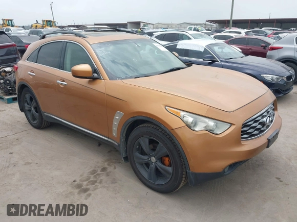 2010 Infiniti FX with VIN JN8AS1MW0AM850809, listed as a IAAI auction lot 41942267 with 142,145 mi miles and . Bid and sale history available at DreamBid. Image 1.