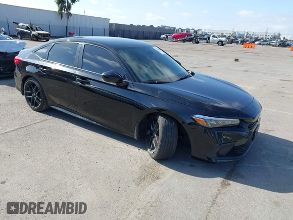 2023 Honda Civic Sport with VIN 2HGFE2F55PH505548, listed as a IAAI auction lot 42128060 with 46,350 mi miles and . Bid and sale history available at DreamBid. Image 1.
