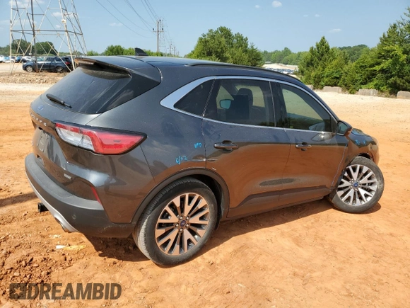 2020 Ford Escape Titanium Hybrid with VIN 1FMCU0DZ3LUC29663, listed as a Copart auction lot 59543145 with 65,918 mi miles and Salvage title. Bid and sale history available at DreamBid. Image 3.