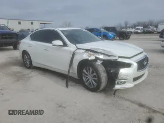 2017 Infiniti Q50 2.0t Premium with VIN JN1CV7AR7HM681396, listed as a Copart auction lot 86904894 with 110,600 mi miles and Salvage Title. Bid and sale history available at carsss.com. Image 4.