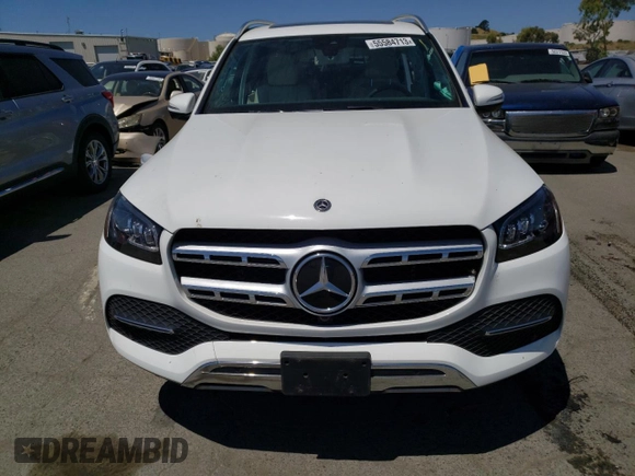 2020 Mercedes-Benz GLS with VIN 4JGFF5KE4LA261303, listed as a Copart auction lot 55584713 with 0 mi miles. Bid and sale history available at carsss.com. Image 5.
