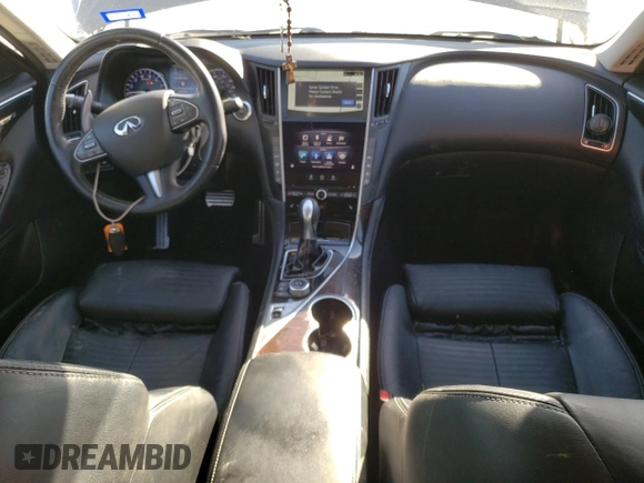 2014 Infiniti Q50 Hybrid Sport with VIN JN1AV7AP8EM692053, listed as a Copart auction lot 48013455 with 81,396 mi miles and Salvage Title. Bid and sale history available at carsss.com. Image 8.