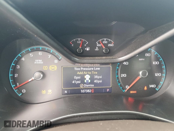 2019 GMC Canyon 4WD SLT with VIN 1GTG6DEN8K1274729, listed as a Copart auction lot 60804575 with 107,382 mi miles and Salvage title. Bid and sale history available at DreamBid. Image 9.