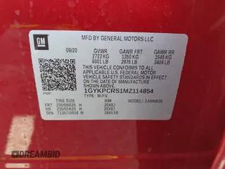2021 Cadillac XT6 Premium Luxury z VIN 1GYKPCRS1MZ114854, wystawiony jako IAAI lot #41205686 z przebiegiem 27 347 mil mil oraz . Historia ofert i sprzedaży dostępna na DreamBid. Obrazek 9.