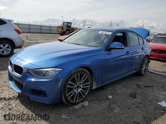 2013 BMW 3 Series 335i xDrive with VIN WBA3B9C53DF585692, listed as a Copart auction lot 46618275 with 165,019 mi miles and Salvage Title. Bid and sale history available at carsss.com. Image 1.