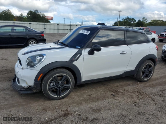 2013 MINI Cooper Paceman S with VIN WMWSS5C59DWN49560, listed as a Copart auction lot 71655734 with 84107 miles and Salvage Title. Bid and sale history available at carsss.com. Image 1.