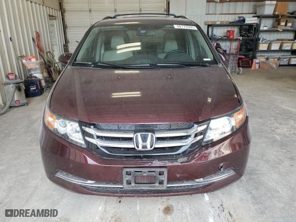 2014 Honda Odyssey EX-L with VIN 5FNRL5H68EB097977, listed as a Copart auction lot 48779305 with NaN miles and Salvage Title. Bid and sale history available at carsss.com. Image 5.