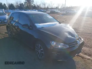 2017 Volkswagen Golf S with VIN 3VW217AU4HM017079, listed as a IAAI auction lot 41242068 with 92,459 mi miles and . Bid and sale history available at DreamBid. Image 1.