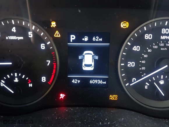 2020 Hyundai Tucson Value with VIN KM8J3CA42LU149811, listed as a IAAI auction lot 41642255 with 60,936 mi miles. Bid and sale history available at carsss.com. Image 14.