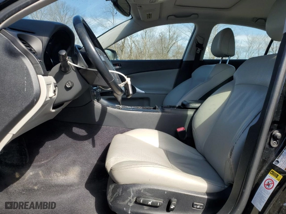 2011 Lexus IS 250 with VIN JTHCF5C24B5046621, listed as a Copart auction lot 47942275 with 64,454 mi miles and Salvage Title. Bid and sale history available at carsss.com. Image 7.