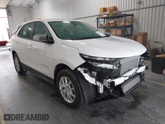 2024 Chevrolet Equinox LS with VIN 3GNAX5EG7RL282809, listed as a IAAI auction lot 41303269 with 5,291 mi miles. Bid and sale history available at carsss.com. Image 1.