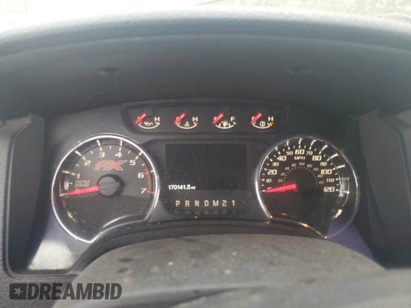 2013 Ford F-150 XL with VIN 1FTFW1ET4DKF46019, listed as a Copart auction lot 48988855 with 170,141 mi miles and Salvage Title. Bid and sale history available at carsss.com. Image 9.