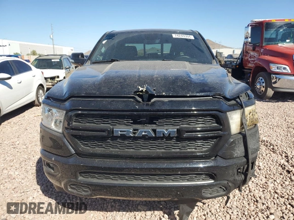 2022 Ram 1500 Lone Star with VIN 1C6RREFMXNN446341, listed as a Copart auction lot 74249304 with 5,587 mi miles and Salvage title. Bid and sale history available at DreamBid. Image 5.