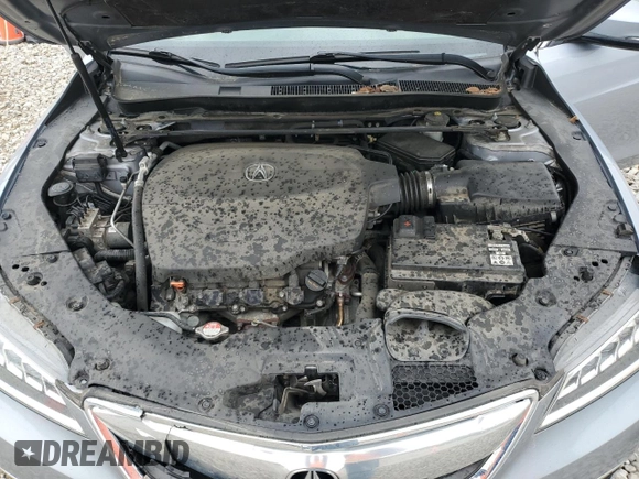 2015 Acura TLX Technology with VIN 19UUB2F56FA024754, listed as a Copart auction lot 57663145 with 146,674 mi miles and Salvage title. Bid and sale history available at DreamBid. Image 11.