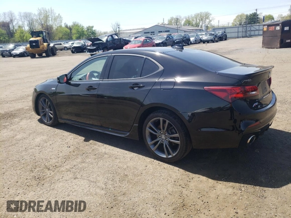 2019 Acura TLX w/A-Spec Pkg with VIN 19UUB1F68KA004325, listed as a Copart auction lot 54811755 with 90,070 mi miles and Salvage Title. Bid and sale history available at DreamBid. Image 2.