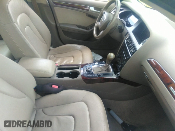 2012 Audi A4 2.0T Premium Plus with VIN WAUFFAFL6CA117707, listed as a IAAI auction lot 39287230 with 122,188 mi miles. Bid and sale history available at carsss.com. Image 5.